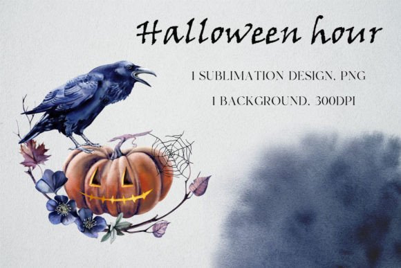 Download Halloween Sublimation Design Black Raven - Premium Resources