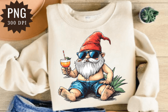 Download Garden Gnome Summer Beach PNG - Premium Resources