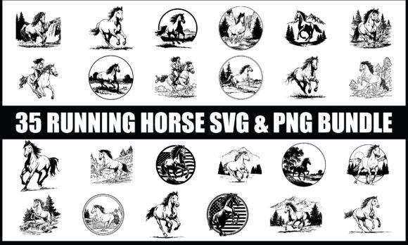 Download Running Horse SVG PNG Bundle, Horse PNG - Running horse svg Collection