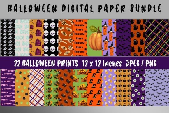 Download Halloween Digital Paper - Premium Bundle