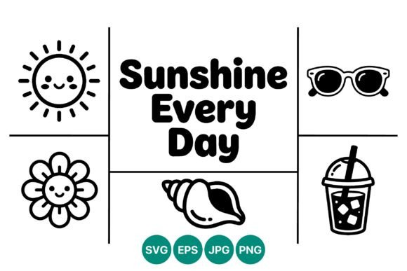 Download Sunshine Every Day Cute Summer Vector - Cute summer vector Collection
