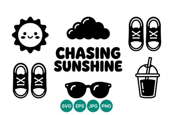 Download Chasing Sunshine Cute Summer Vector Art - Cute summer vector Collection