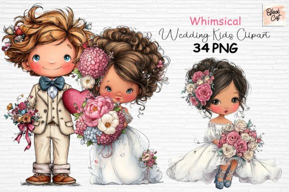 Download Whimsical Wedding Kids Clipart PNG - Whimsical Collection