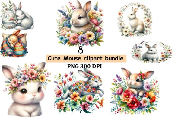 Download Cute Rabbits Surrounded by Flower - Rabbits Collection